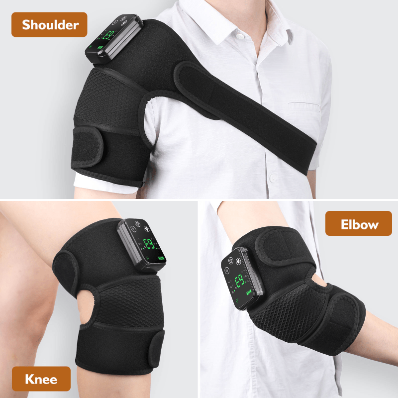 Adjustable Knee & Shoulder Massager – Heat & Vibration Therapy