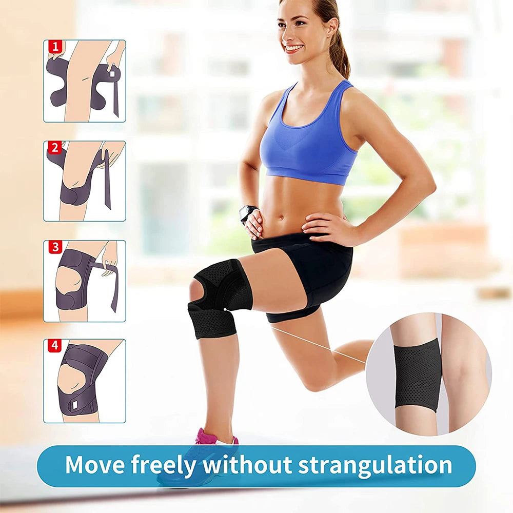 Knee Brace with Side Stabilizers for Meniscus, ACL/MCL & Arthritis Pain Relief