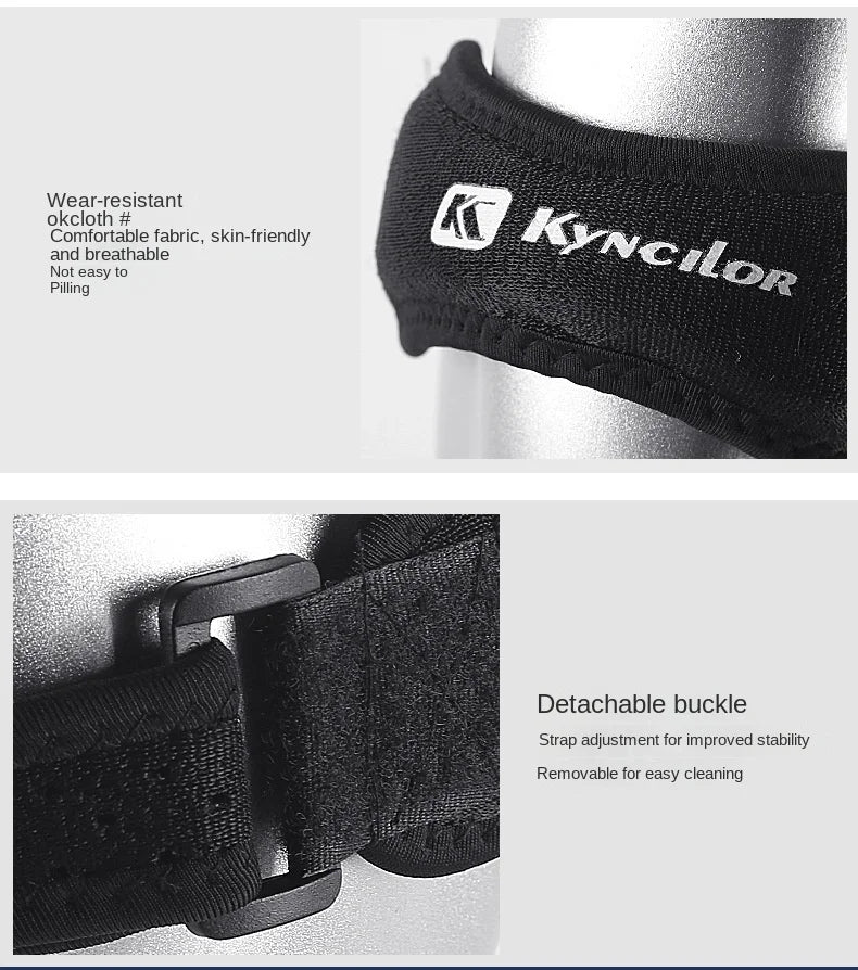 Adjustable Patella Knee Strap for Sports & Training Silica Gel Knee Tendon Strap Protector