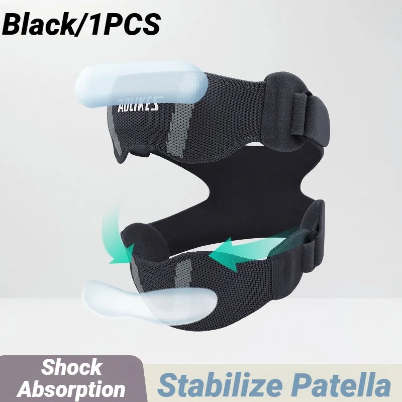 Silicone Pad Patella Strap for Adjustable Compression & Stability