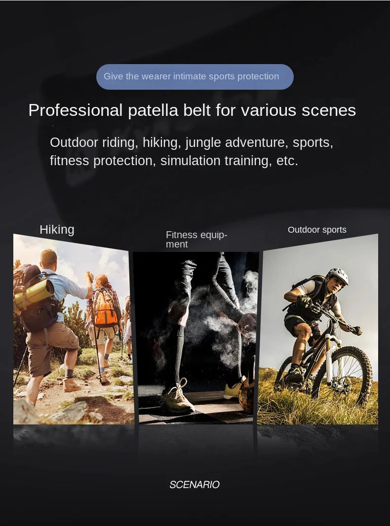 Adjustable Patella Knee Strap for Sports & Training Silica Gel Knee Tendon Strap Protector