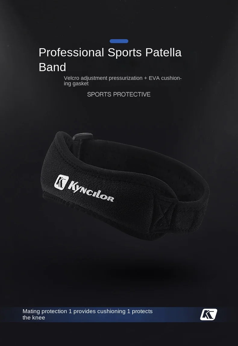 Adjustable Patella Knee Strap for Sports & Training Silica Gel Knee Tendon Strap Protector