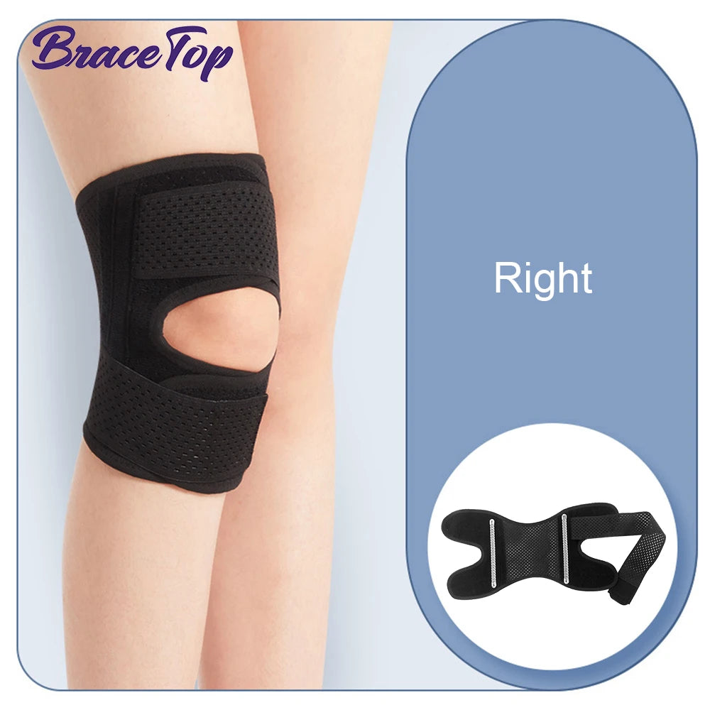 Knee Brace with Side Stabilizers for Meniscus, ACL/MCL & Arthritis Pain Relief