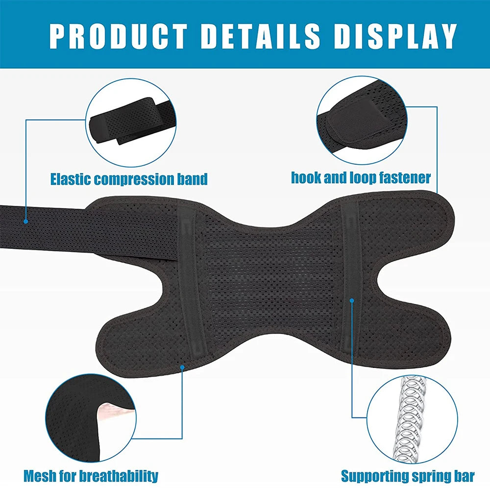 Knee Brace with Side Stabilizers for Meniscus, ACL/MCL & Arthritis Pain Relief