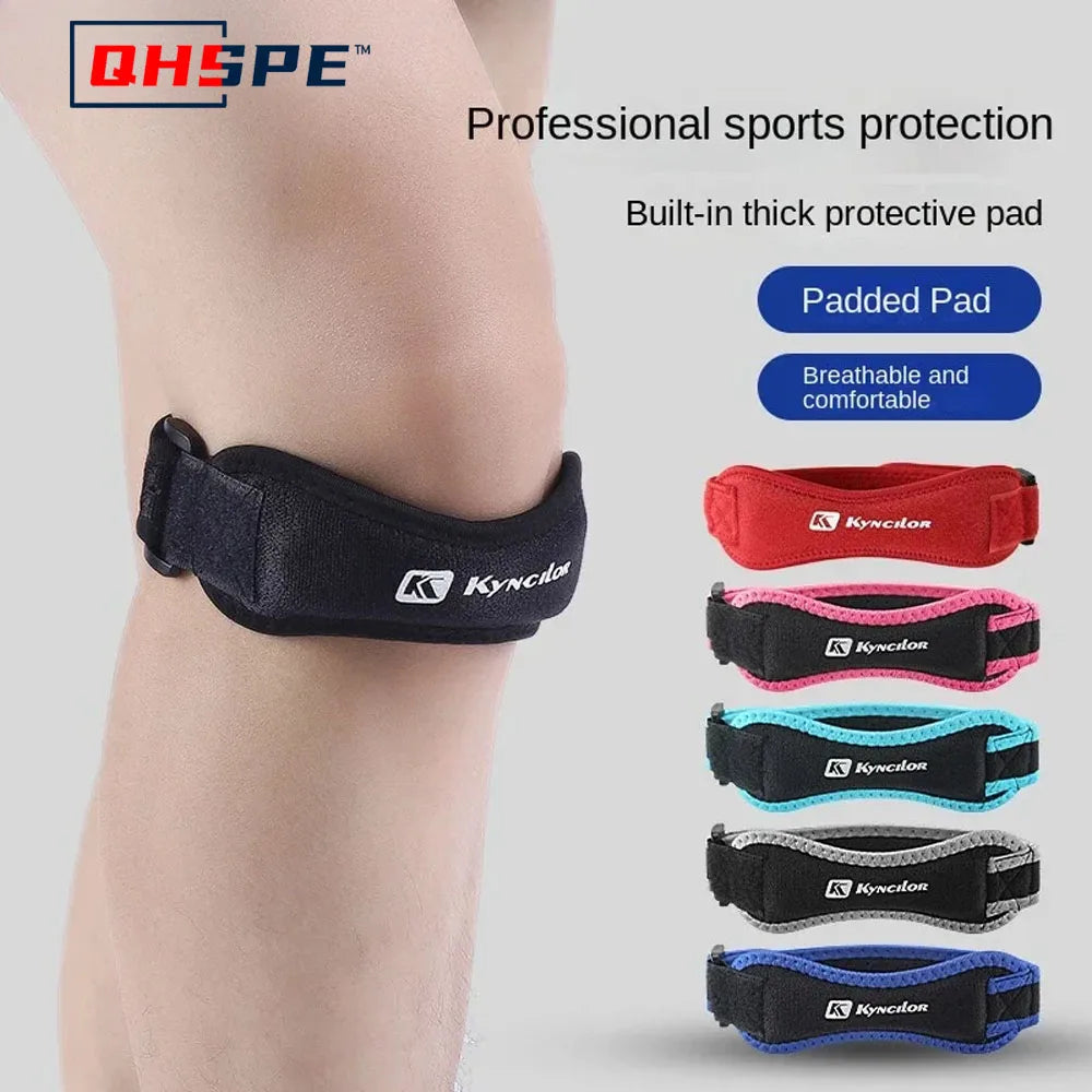 Adjustable Patella Knee Strap for Sports & Training Silica Gel Knee Tendon Strap Protector