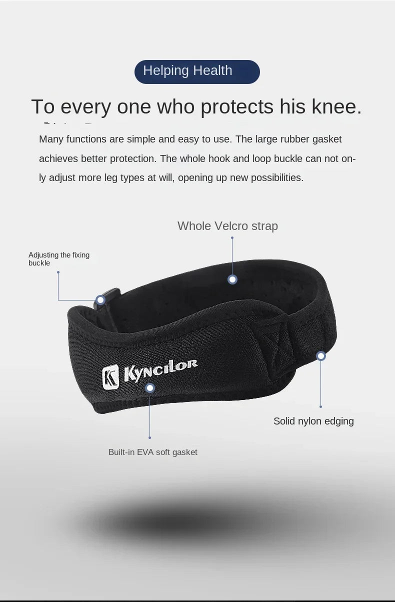 Adjustable Patella Knee Strap for Sports & Training Silica Gel Knee Tendon Strap Protector