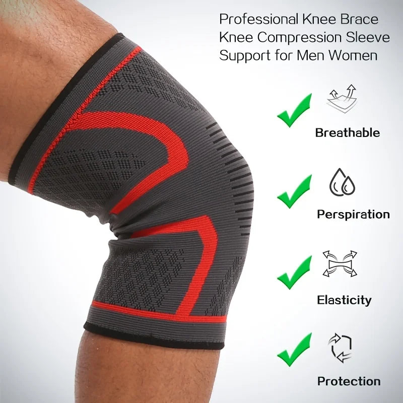 Knee Brace Compression Sleeve – Pain Relief for Meniscus & Arthritis