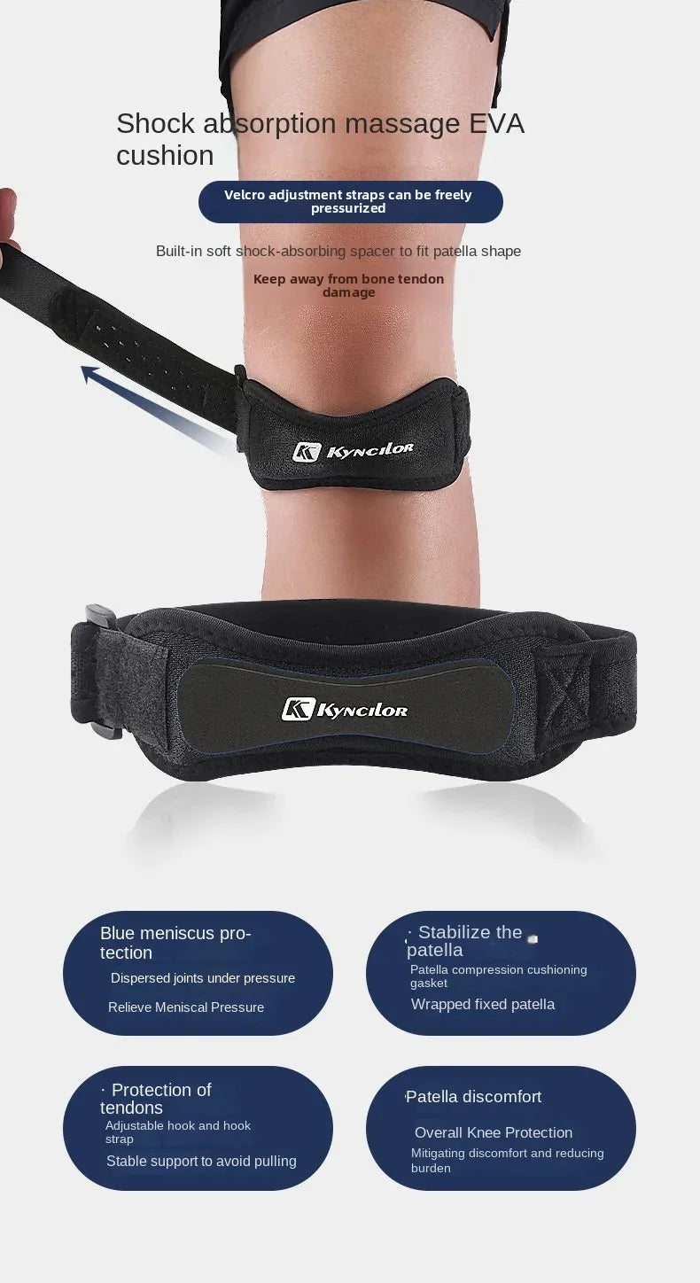 Adjustable Patella Knee Strap for Sports & Training Silica Gel Knee Tendon Strap Protector