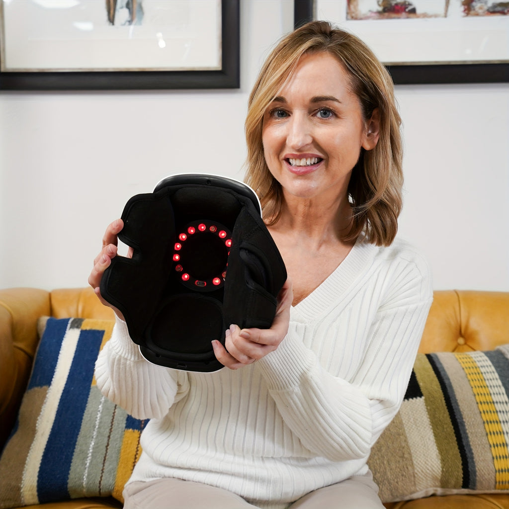 Large Cordless Knee Massager – Heat & Vibration with Adjustable Temperature